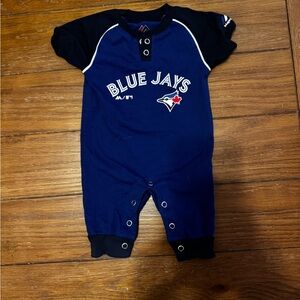 Vintage Toronto Blue Jays Baby Onesie  snap Closure 0/3 Months